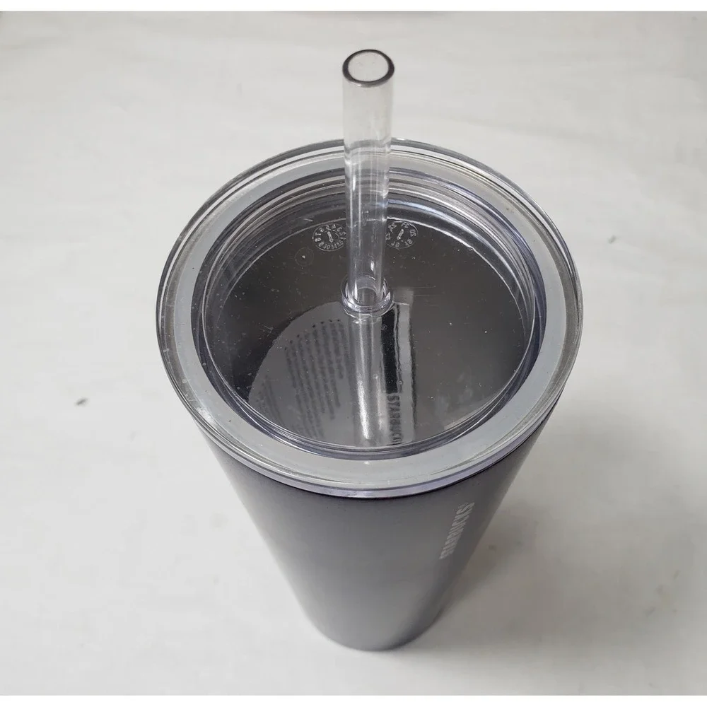 New Starbucks ● 2019 ● Blue Deim  ● Venti 24oz Tumbler With Lid And Straw Unused
